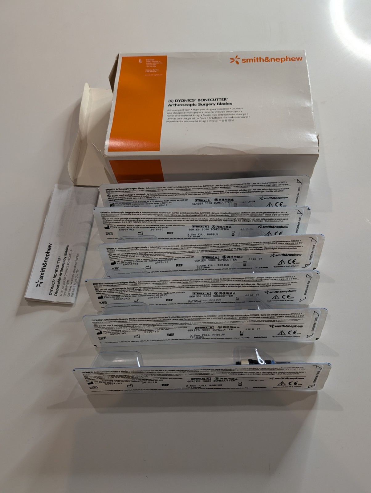 Smith & Nephew DYONICS 3.5mm Bonecutter Arthroscopic Surgery Blade 7210486