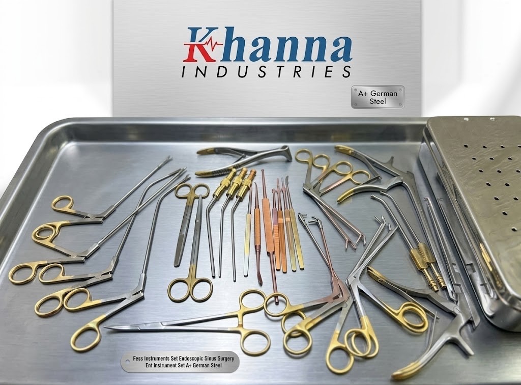 FESS ENT Instrument Set Endoscopic Sinus Surgery Kit A+ German Steel Tools