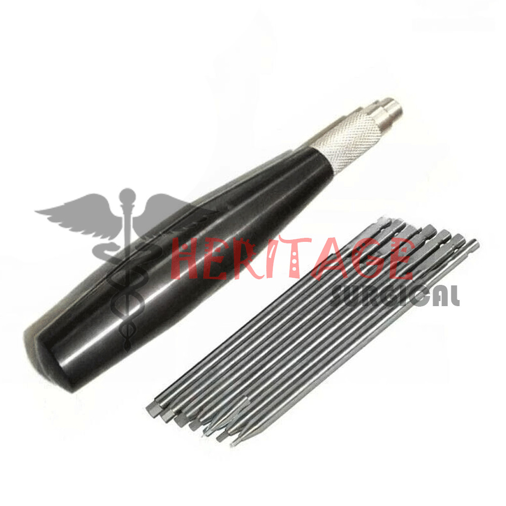 Bone Screwdriver With Quick Coupling Handle Set hex head orthopedic Instruments