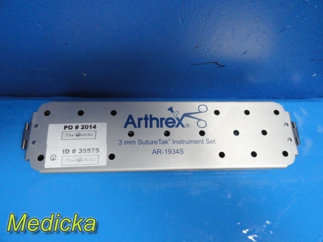 Arthrex AR-1934S 3mm Suture Tak Instruments Set W/ AR-1934C Case ~ 35575