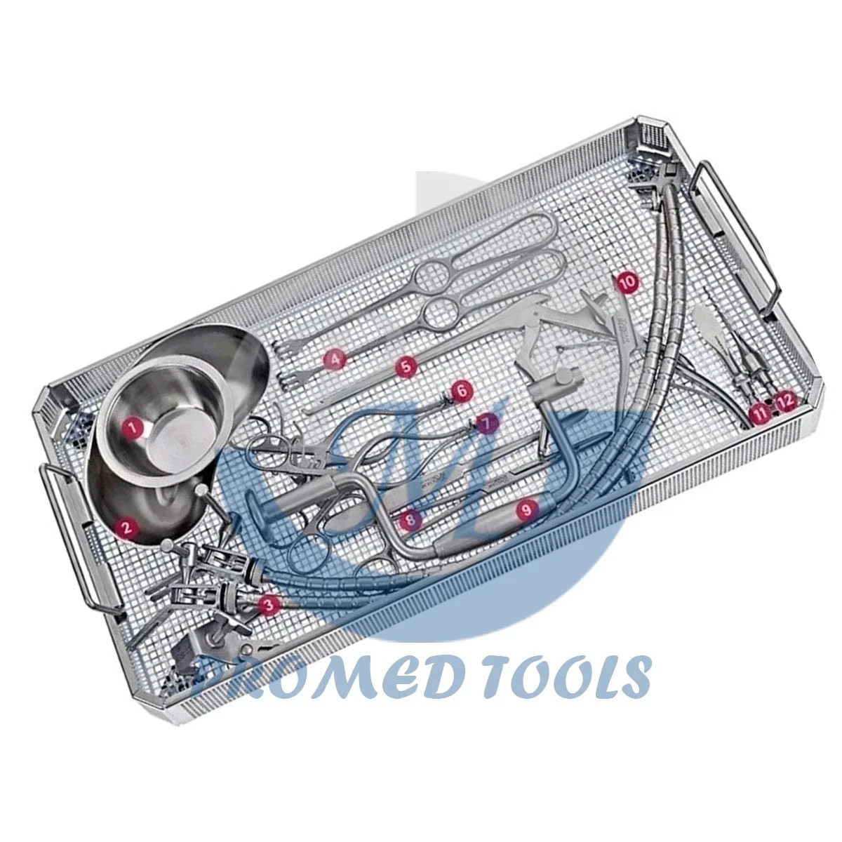 Cranial Set Tray Instruments General Neurosurgery 12 Pcs Complete Surgical Set