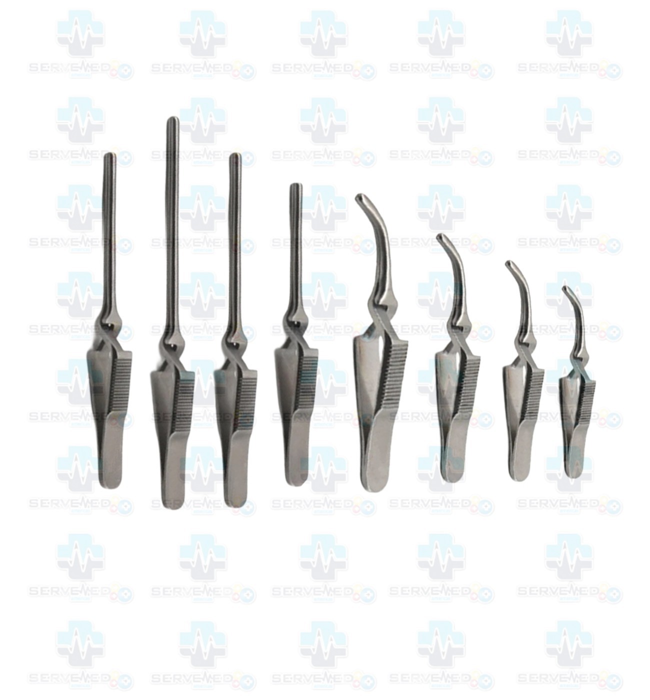 Debakey Bulldog Vascular Clamp Forceps Straight Curved Set