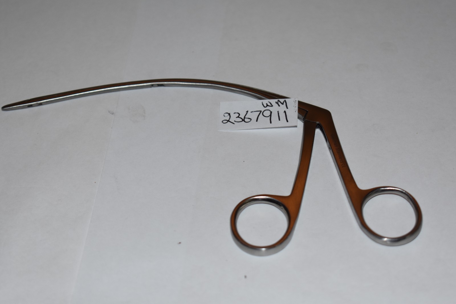 CARROLL TENDON PULLING FORCEPS 5″ CURVED SHAFT 2 MM X 6 MM