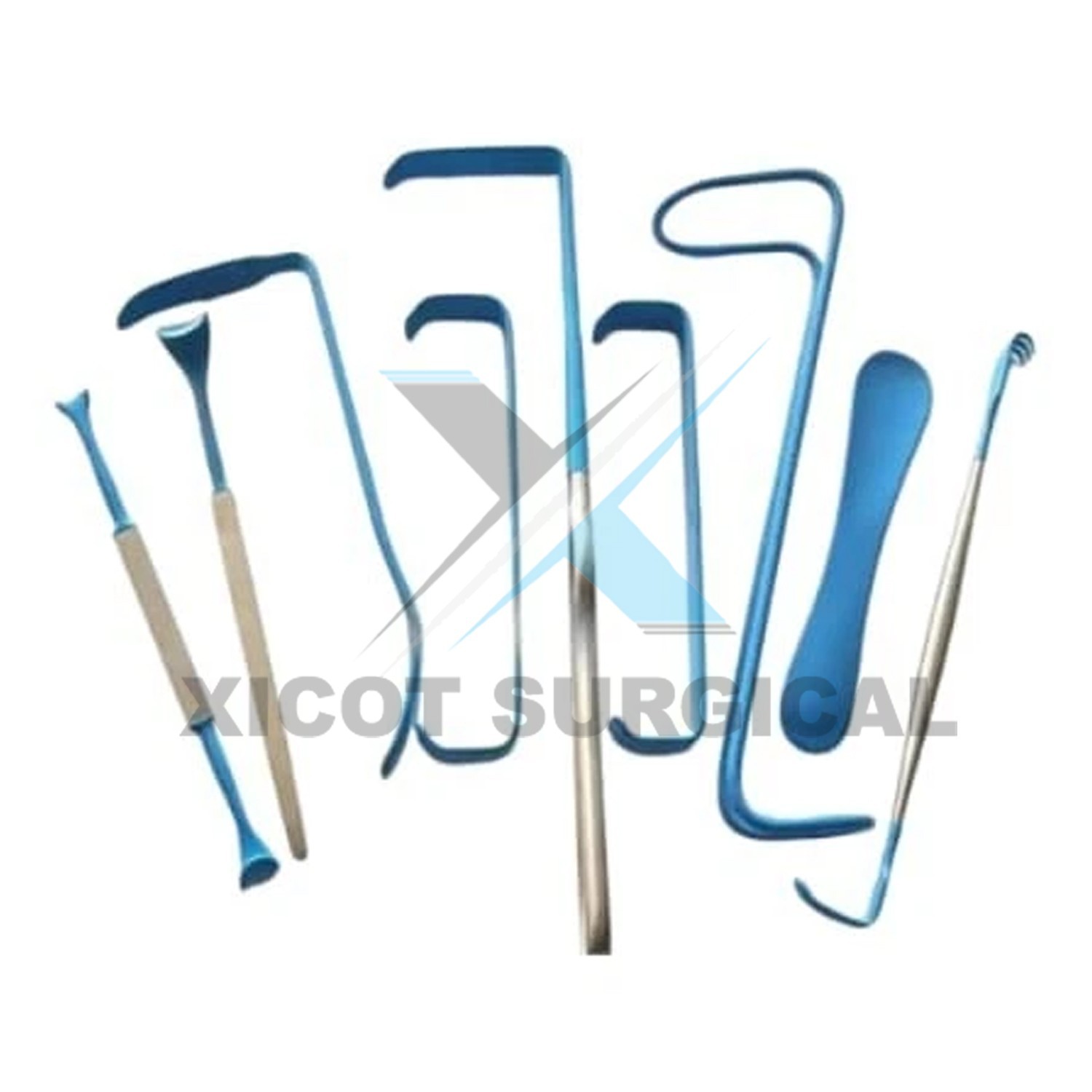Surgical Insulated Retractor Set of 9 Pcs Insulated, Plastic Surgery Instruments