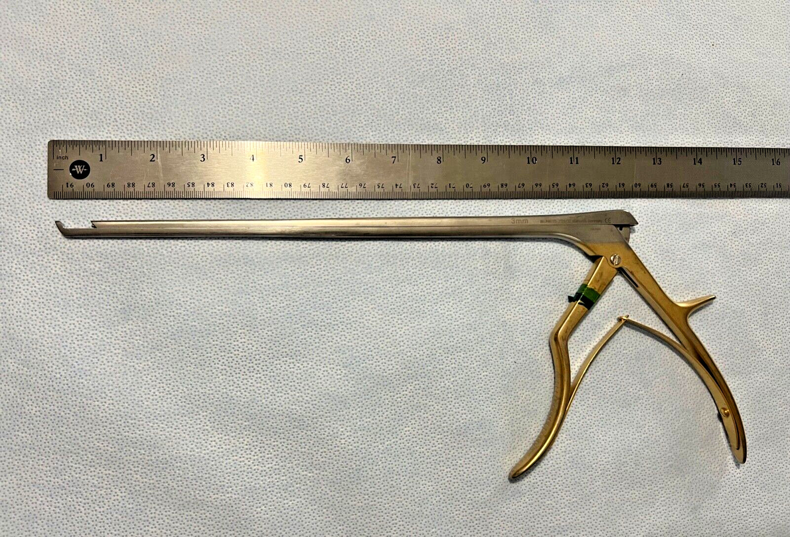 W. Link 75-3129/32 Kerrison Rongeur 3mm X 50° Bite X 12″ Shaft Neurology Spine