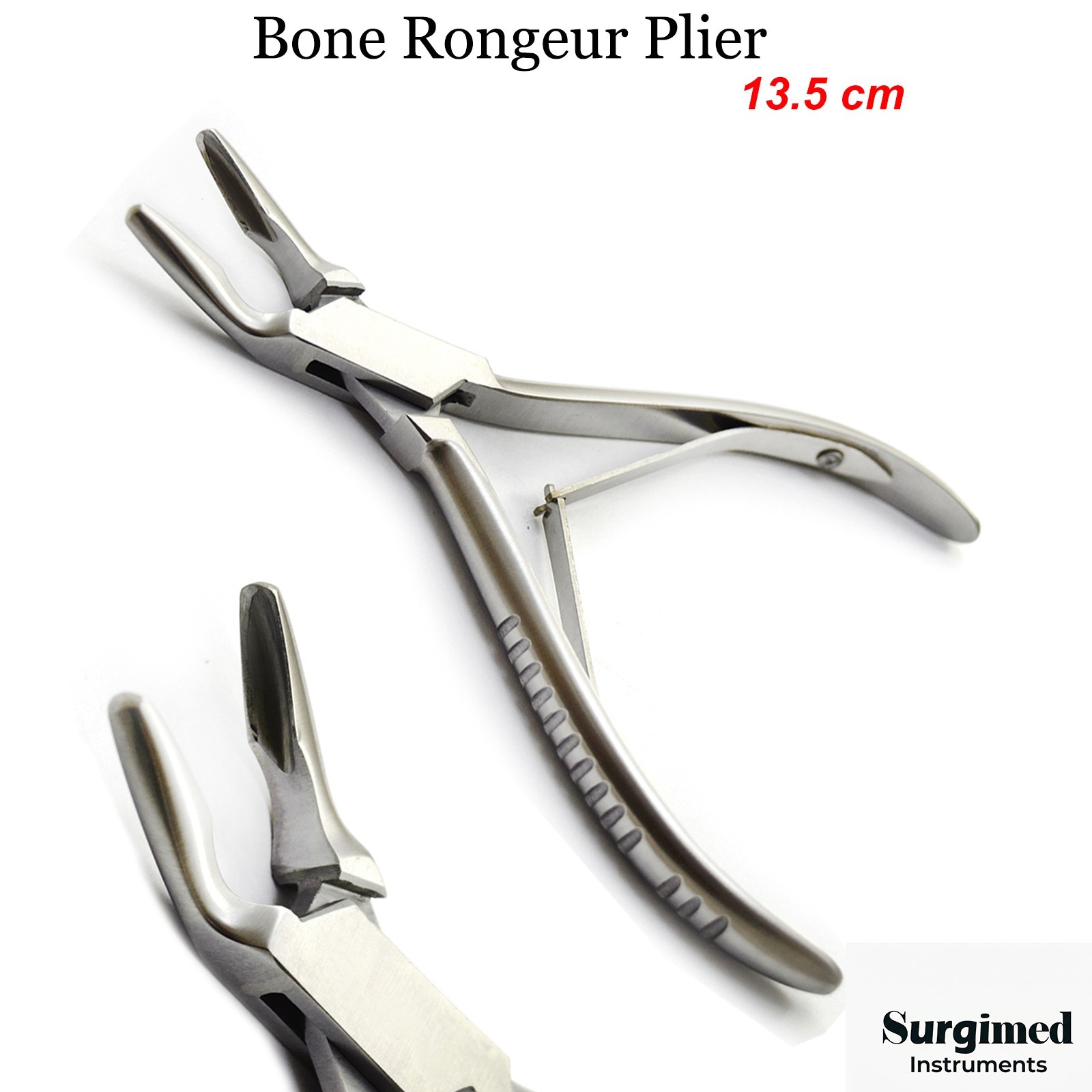 Luer Bone Rongeur Double Action Surgical Bone Cutting Orthopedic Instrument