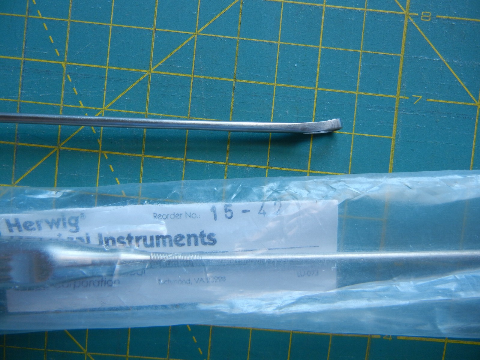 Herwig Uterine Curette 15-42, German Stainless 0, Used, Quantity 1