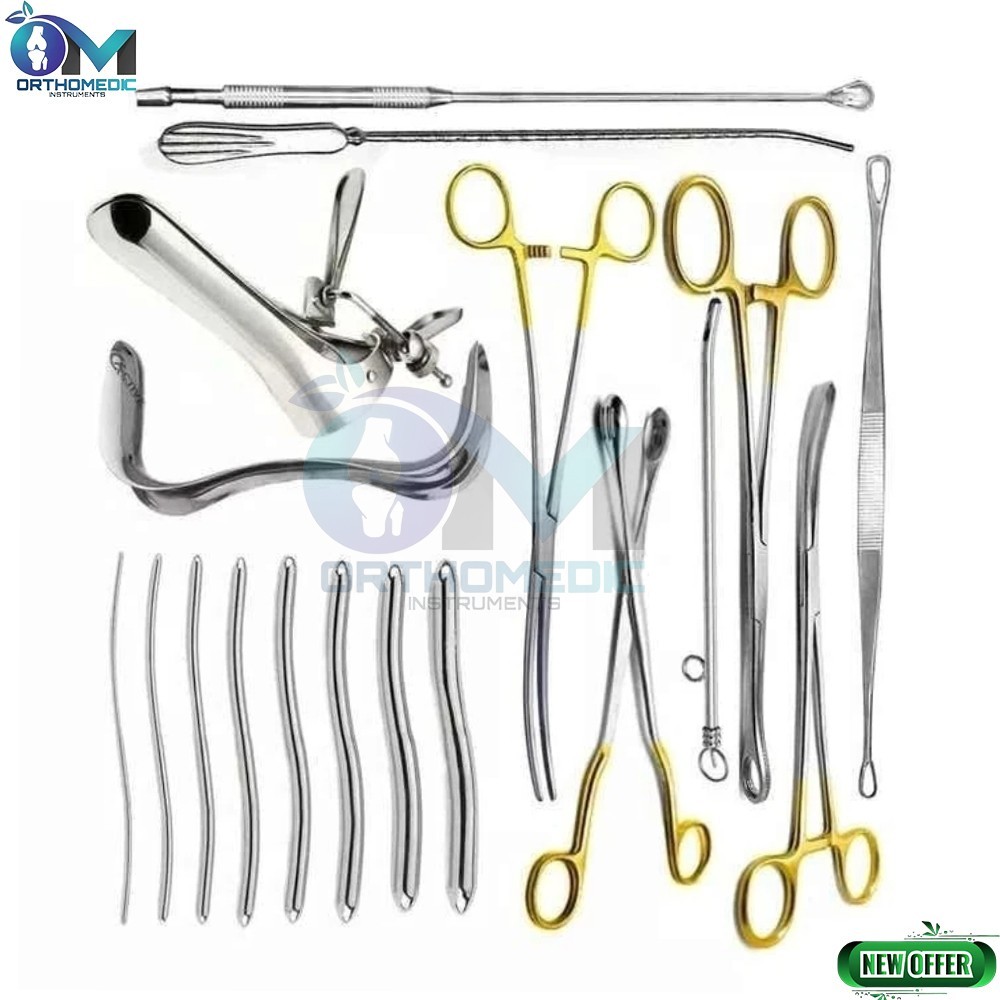 Dilation and curettage Instruments 21 Pcs Set Gynecology Instrument Set