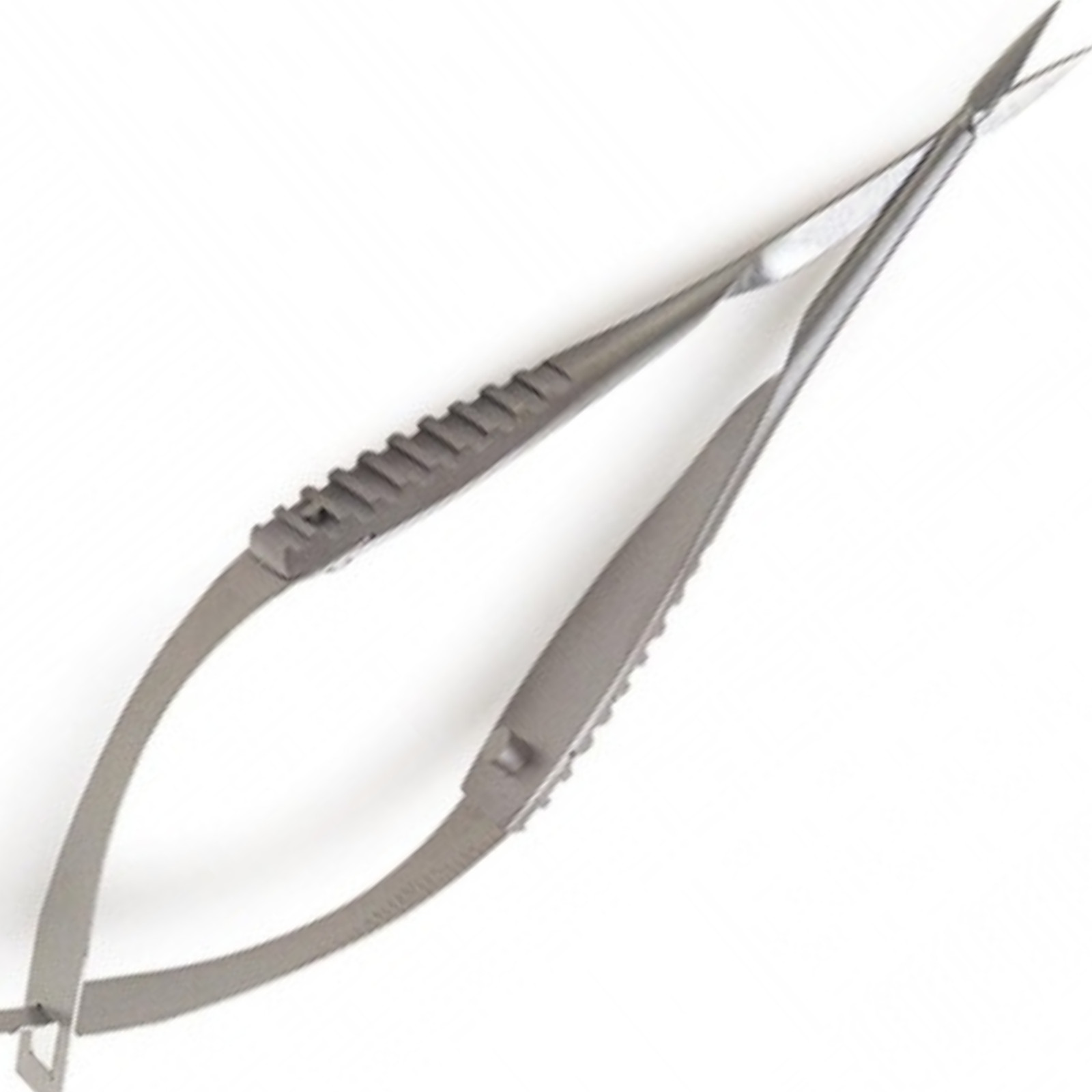 Vannas Micro Spring Scissors 8.5cm Curved Tips Silver Stainless Steel Surgical