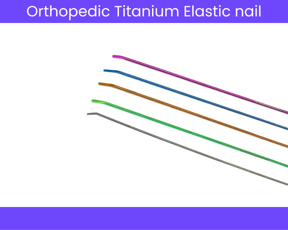 50-Pack Titanium Elastic Nails TEN Orthopedic Intramedullary 1.5–4.5mm Sterile