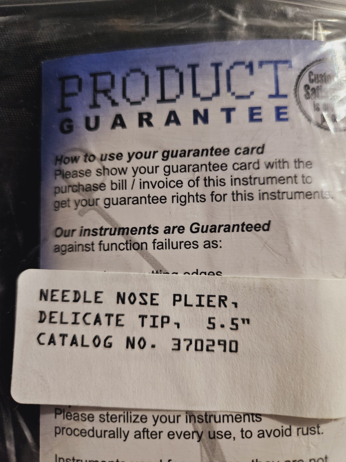 NEW needle nose pliers Delicate Tip 5.5″ Germany Stainless Steel Fisherman