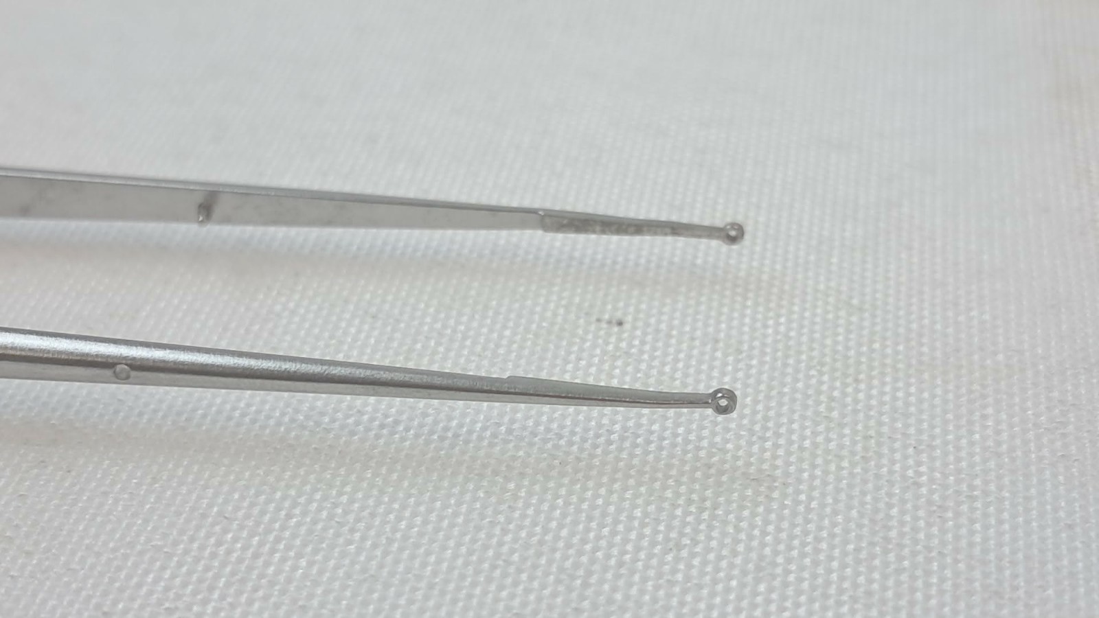 Scanlan 4004-282 Micro Forceps Round Handle 1mm Diamond Dust Ring Tips