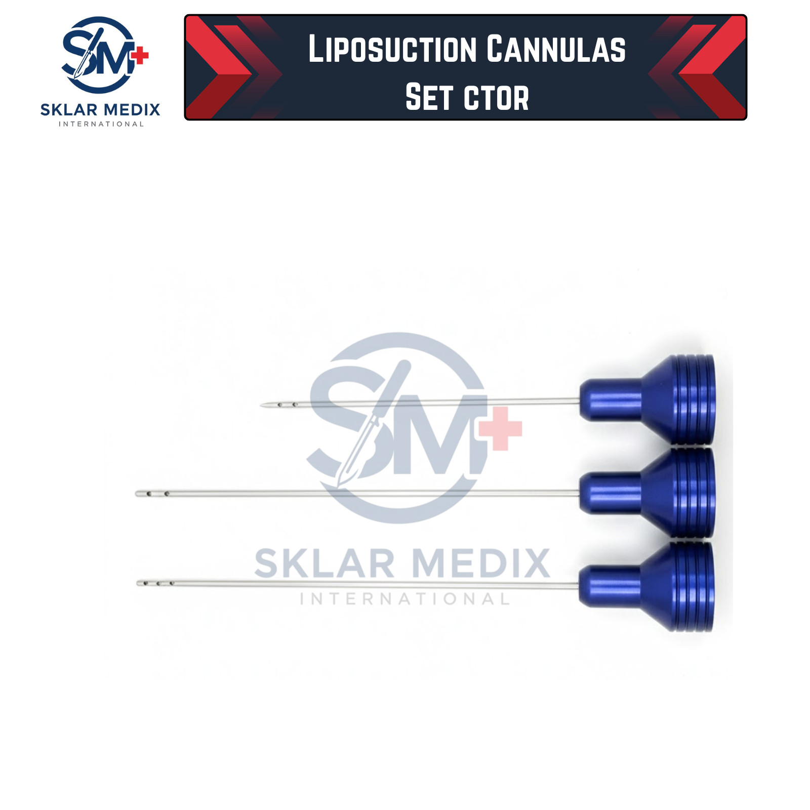 Liposuction Cannulas Set 40 Pcs | Surgical Instruments Kit A+ Stainless Steel CE