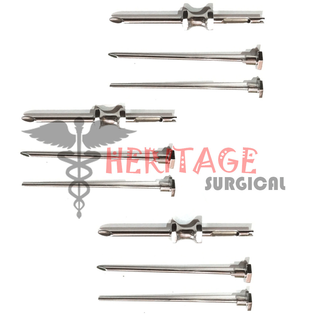3 Sets HRT Trocar 3.5MM Hormone Replacement Pellet Insertion Kit