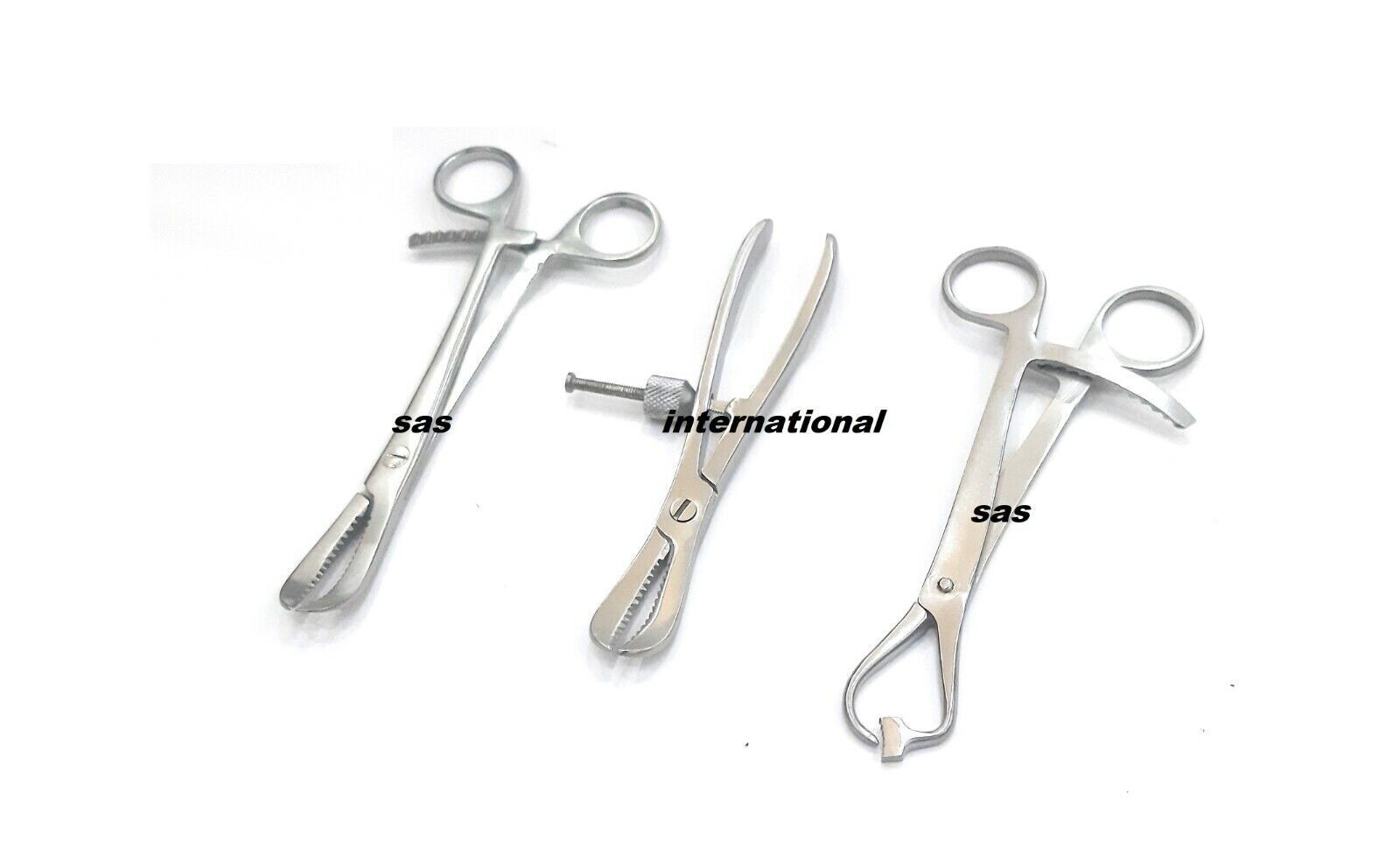 Orthopedic Bone Holding Forceps Combo of 3 pcs Surgical Instrument