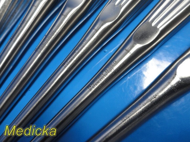 10X Aspen Symmetry Assorted Epstein; Bruns & Spinal Fusion Bone Curettes ~ 35751