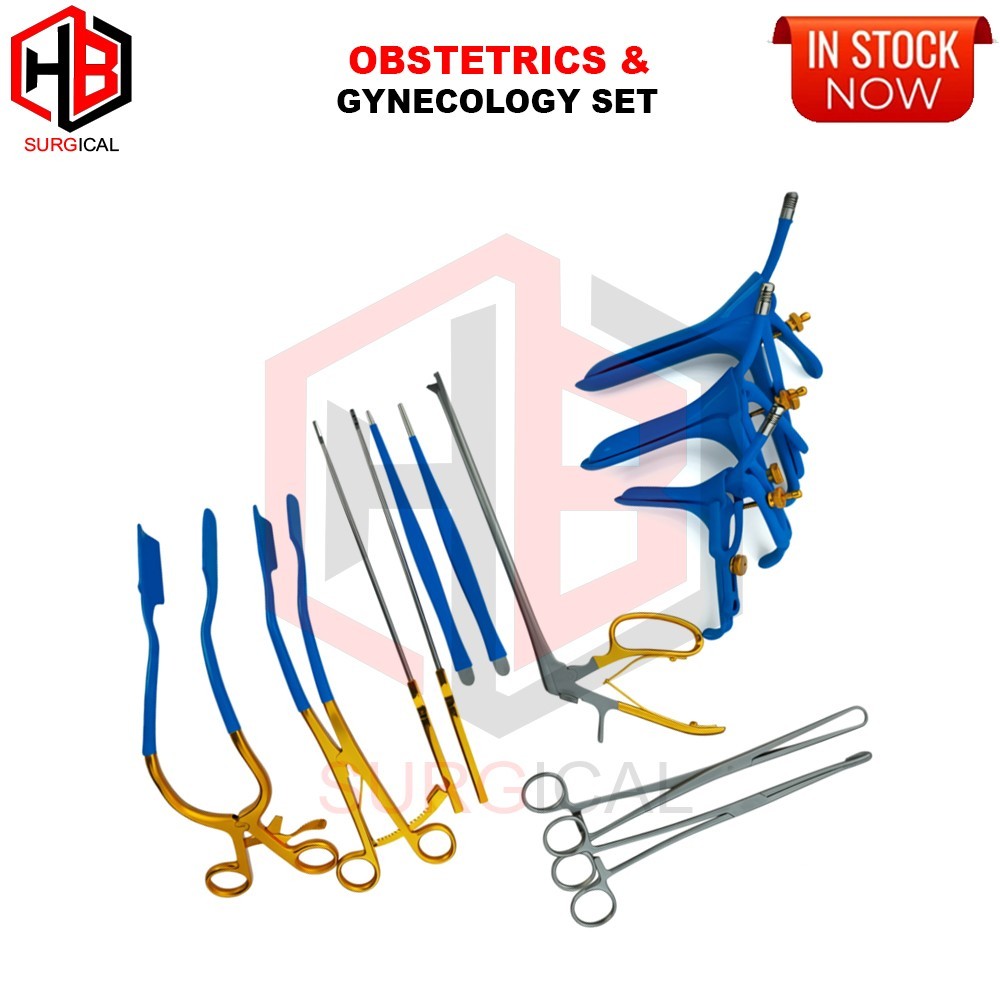 Obstetrics & Gynecology Set Speculum ,Forceps, Leep Retractors,Kevorkian Curette