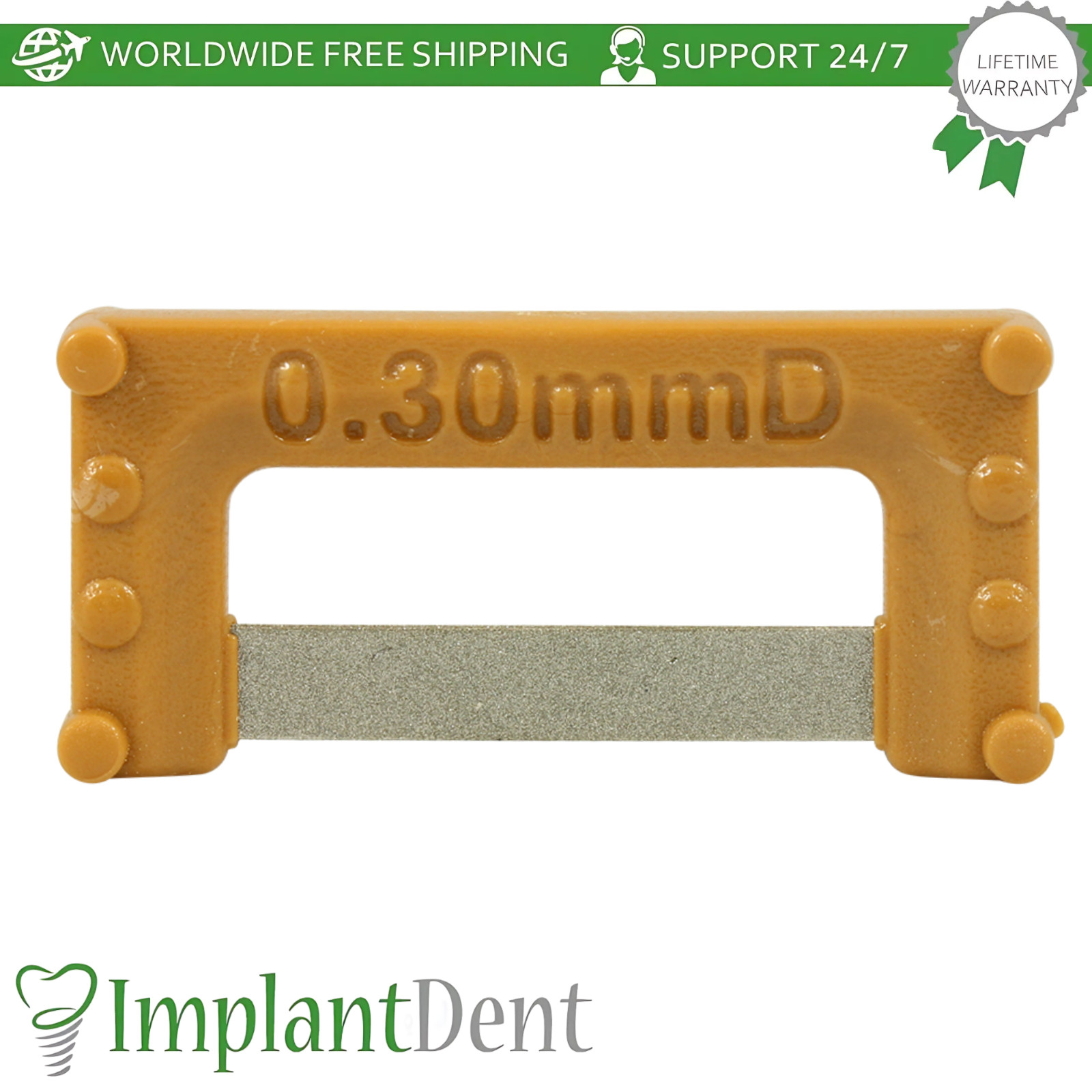 Dental IPR Plus Strips Set Color Coded 8pcs InterproximaI Reduction Tool