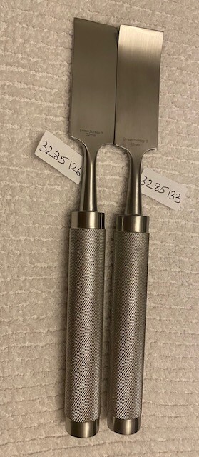 2 PCS COBB OSTEOTOME 11″ STRAIGHT AND CURVED 32MM