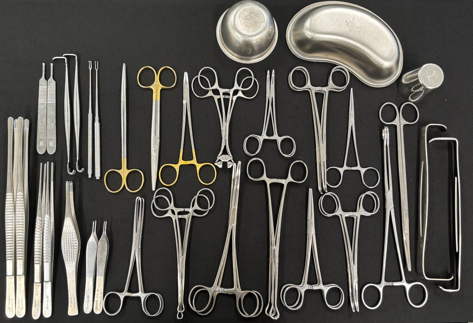 General Surgery Instrument Tray, 42pc Set, DeBakey/Metzenbaum, Symmetry/SSI Ultr