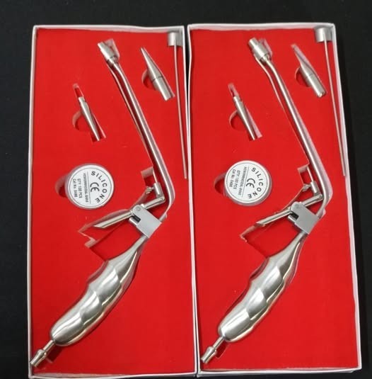 2Pcs Hemorrhoid Suction Ligator Rectal Surgical Instrument STR+ANGLE DOWN+UP