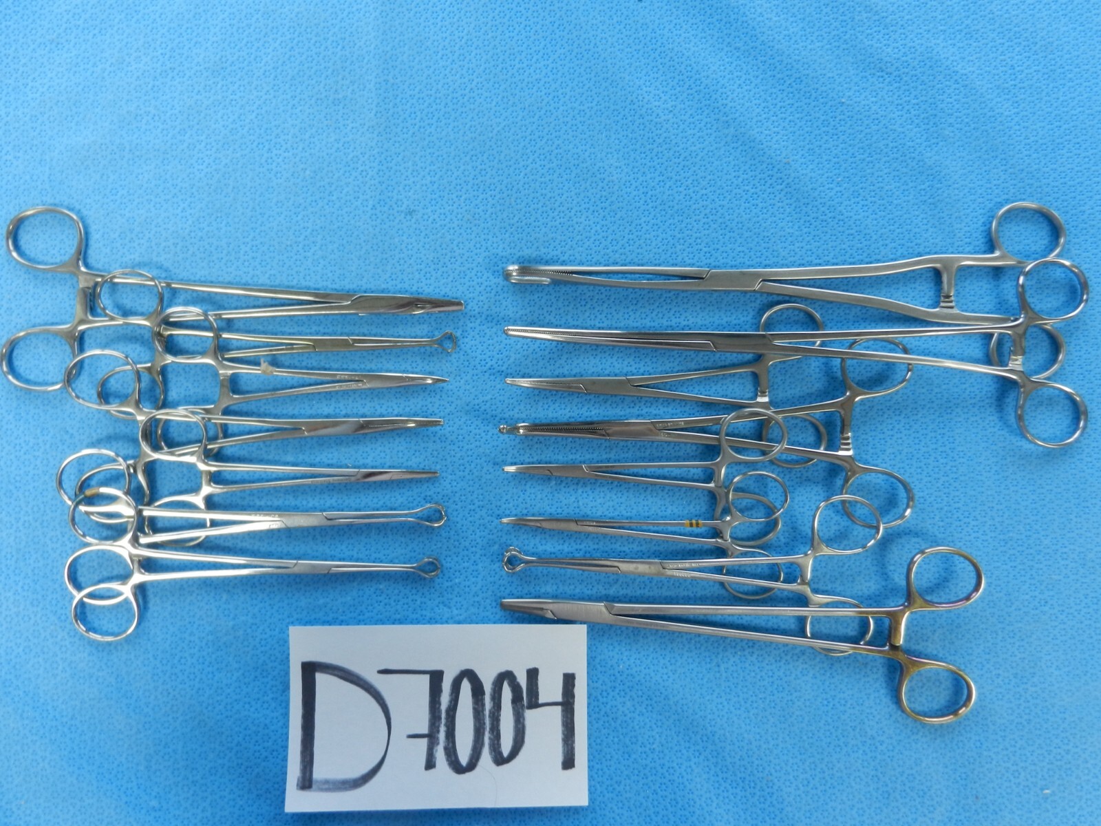 D7004 Jarit Codman Pilling Weck Surgical Forceps Lot of 15 Approx 12.5-26cm