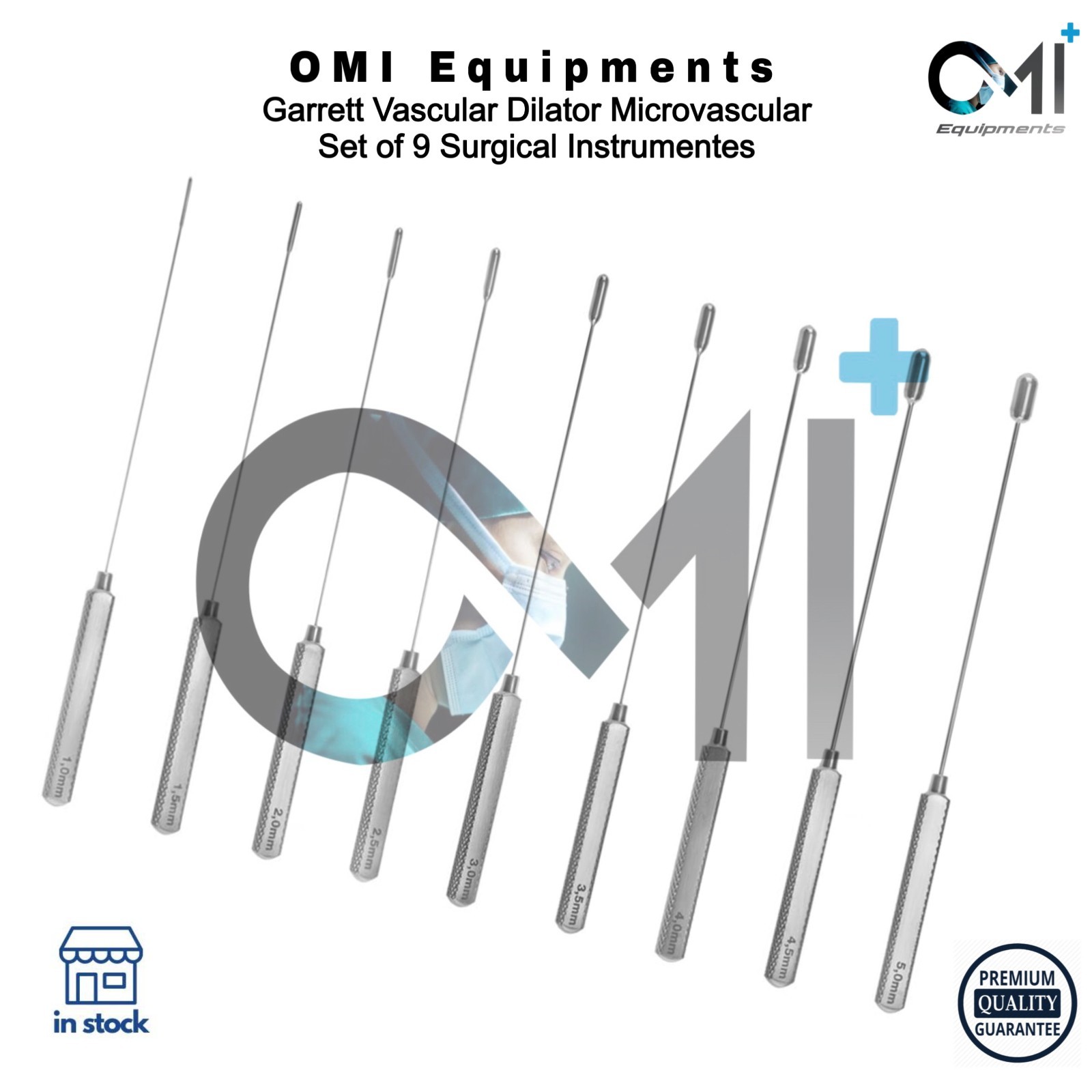 Garrett Vascular Dilator Microvascular Set of 9 Surgical Instrument | OldMed