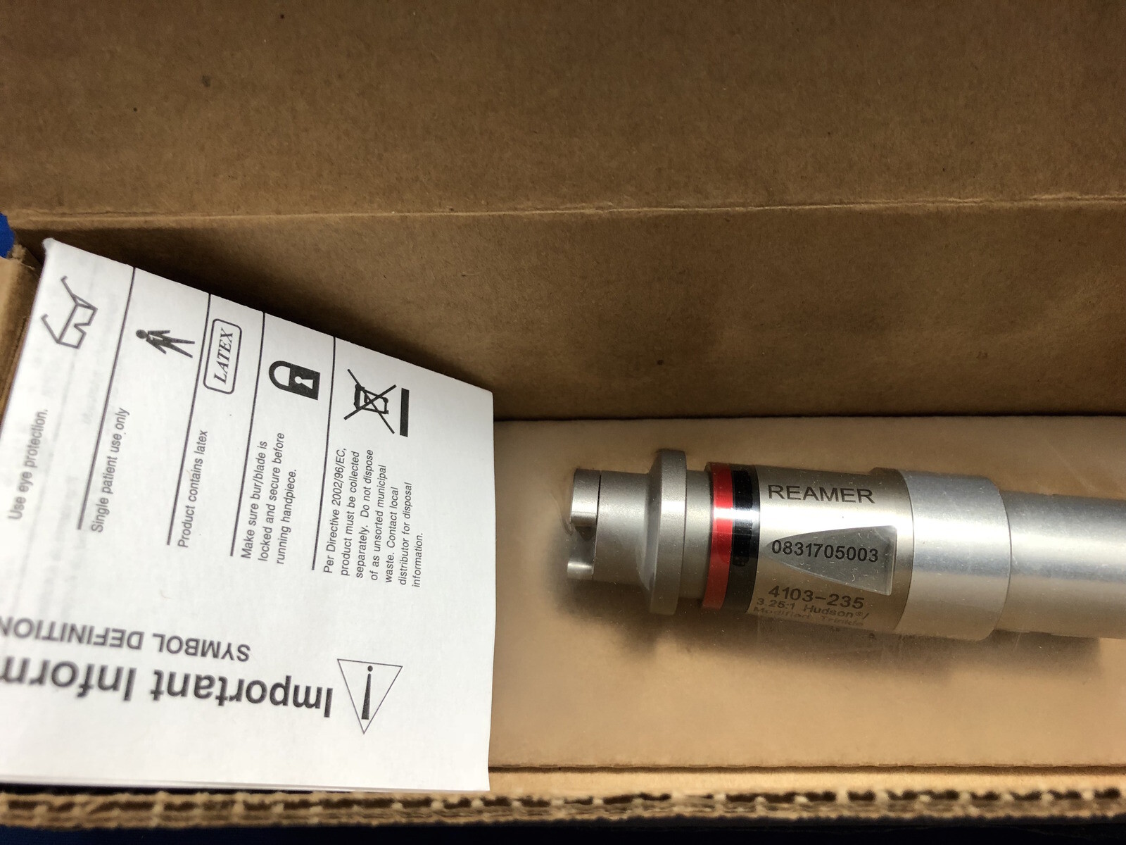 Stryker 4103-235 Hudson Modified Trinkle Reamer – NEW