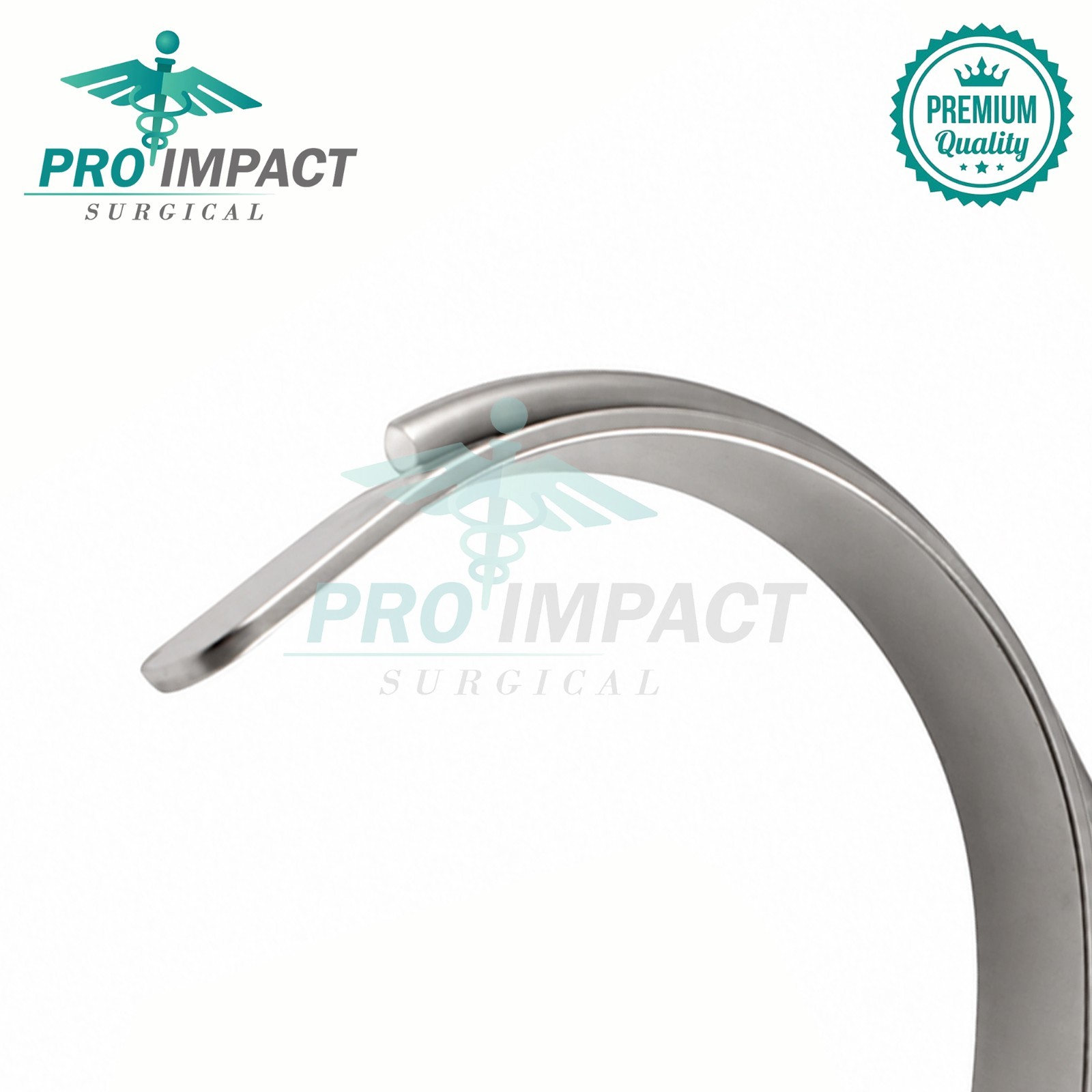 Deaver Retractor With Fiber Optic Light Guide Liumination 25mm Wide 21cm Length