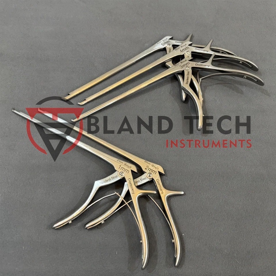 German Kerrison Rongeurs (1,2,3,4,5mm) Spine, Cervical Orthopedic Surgical