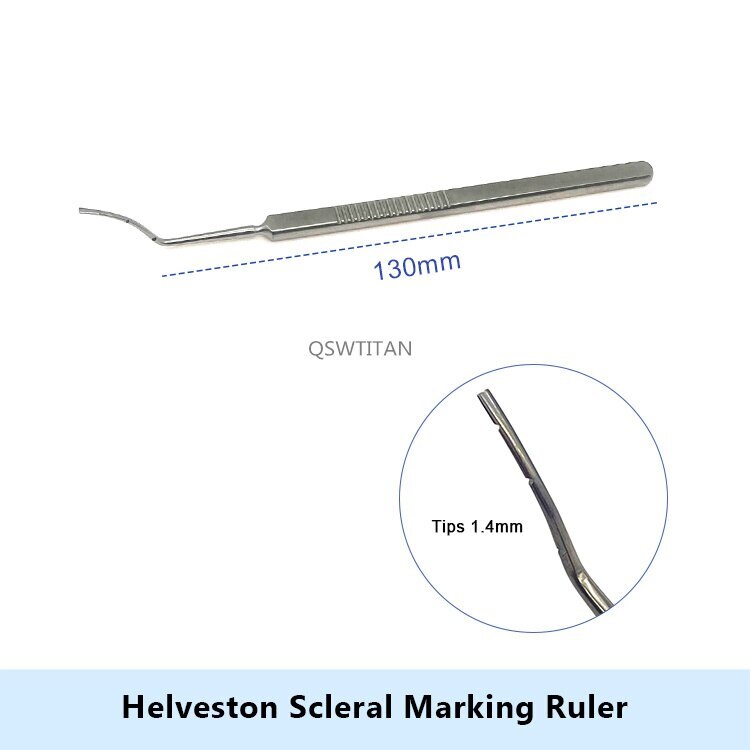 Strabismus Hook Helveston Scleral Marking Ruler Ophthalmic Surgical Instrument