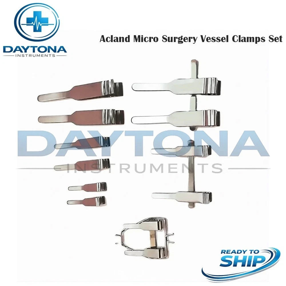 Acland Micro Surgery Vessel Clamps Sets For Plastic Surgery & Neurosurgery
