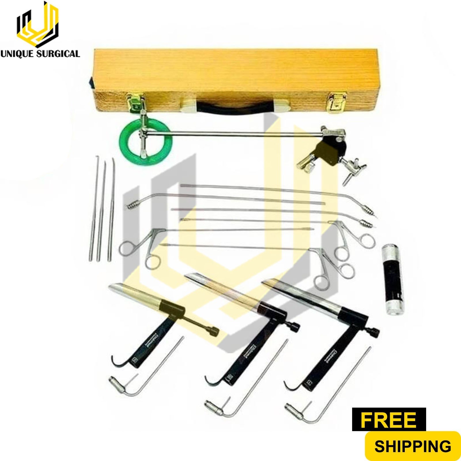 Micro Laryngeal Surgery Set Pedestal Laryngoscope ENT Instruments Set