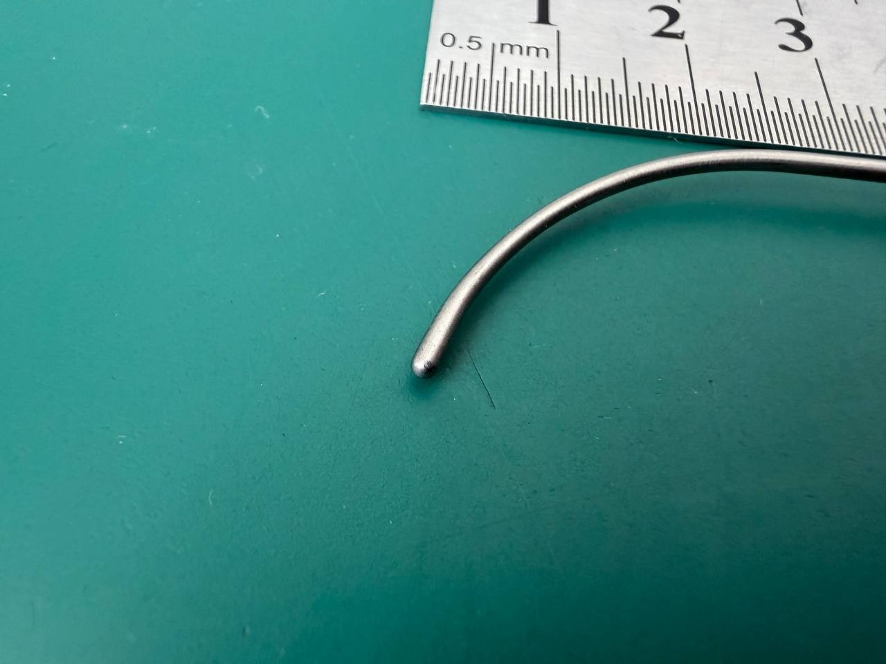 Jarit 475-333 Barr Fistula Probe, Double-Ended, Probe Tip, Curved, 5-1/2″