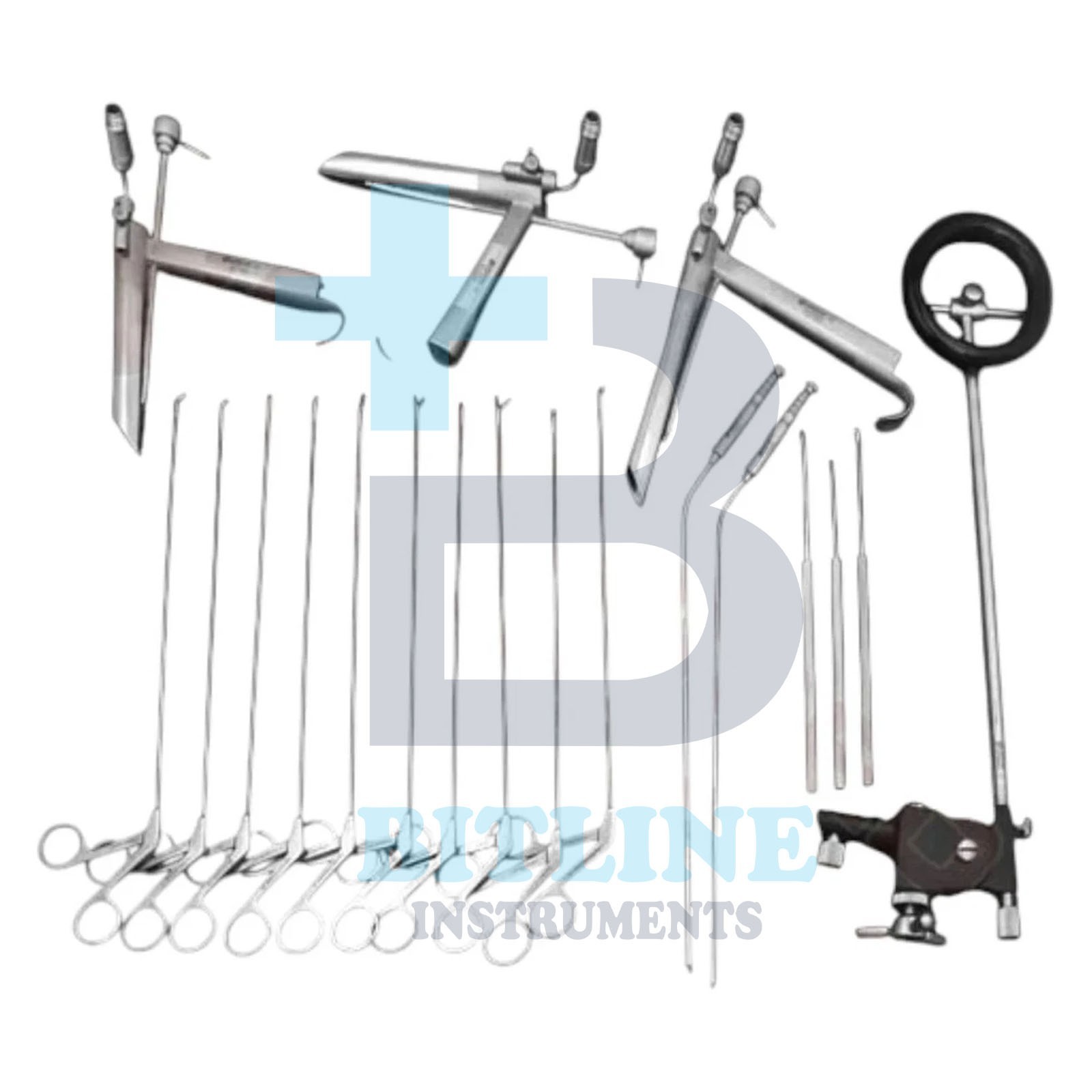 Pedestal Laryngoscope Set Micro Laryngeal Surgery ENT Endoscopic Instruments