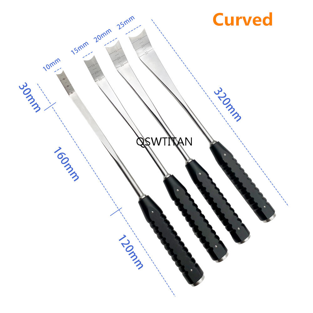 Bone Chisel Osteotome 10mm-25mm Osteotome Straight Curved Orthopedic Instrument