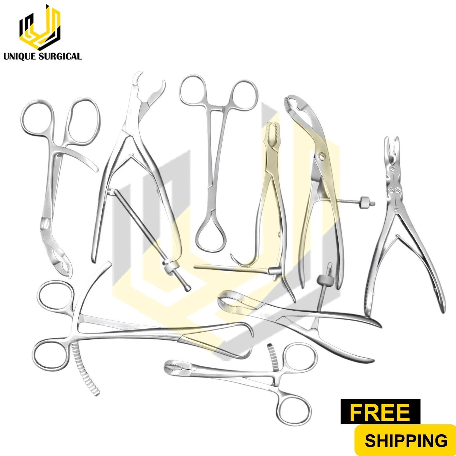 Assorted Orthopedic Set of 9 Pcs Surgical Orthopedic Instruments