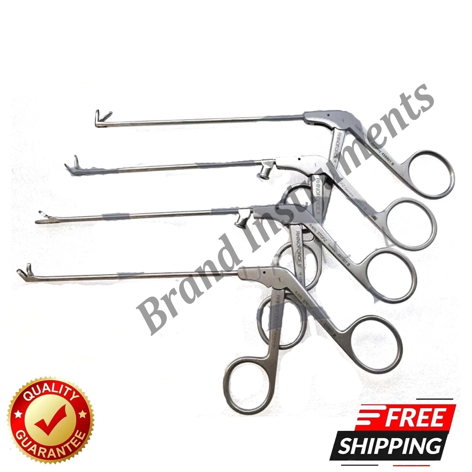 Set of 4pcs Rhinoforce Blakesley Nasal Forceps surgical instruments