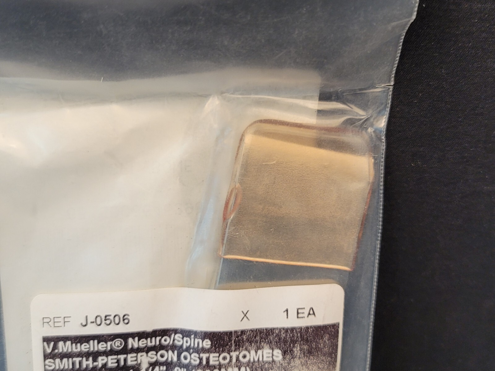 V. Mueller J-0506 Smith Peterson Osteotome Straight 1-1/4″ 8″
