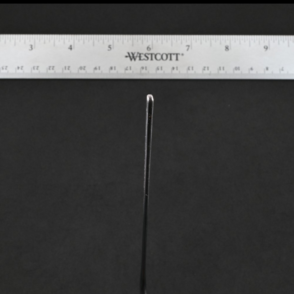 Aesculap MF448R Black Coated Micro Pituitary Rongeur 2×6 mm Straight Jaw 7 in
