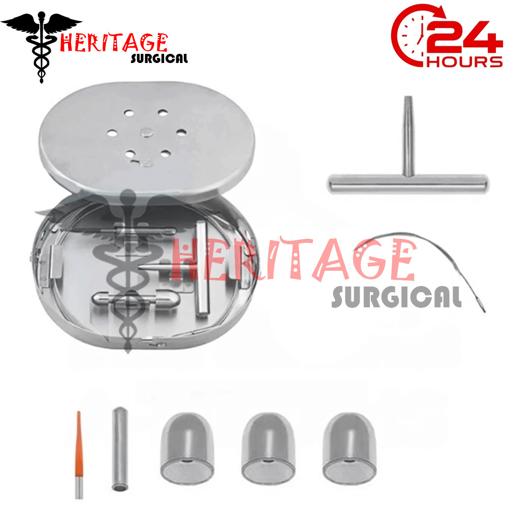 Nabatoff Vein Stripper Set W 5 Tips In Case surgical orthopedic instrument