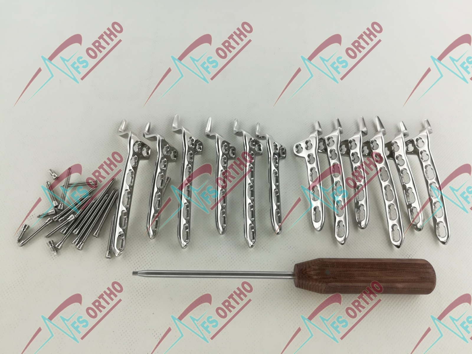 Locking 3.5mm Clavïcle Hook Plate 3 to 7H L & R with Screw (60 pcs set) SS 316L
