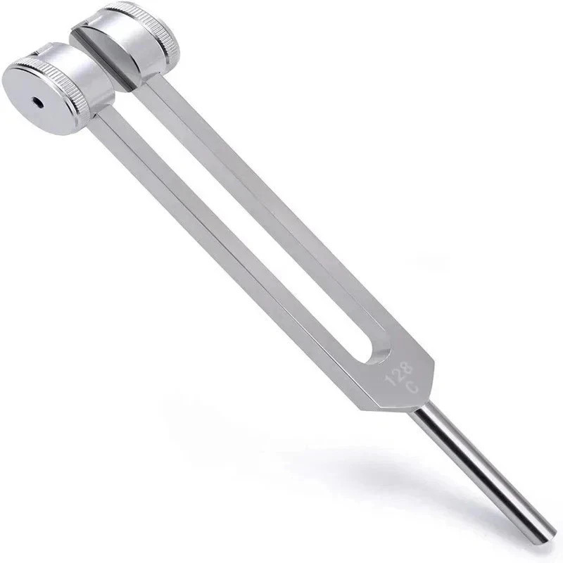 128Hz Healing Tuning Fork With Silicone Hammer Sound Therapy Musical Instrument