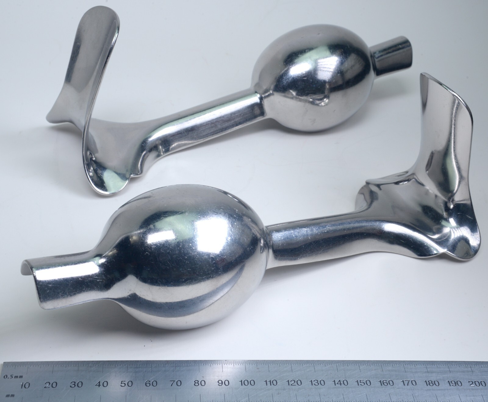 2x V. Mueller #GL250 Garrigue Vaginal Speculum Weighted 9¼” Stainless Surgical