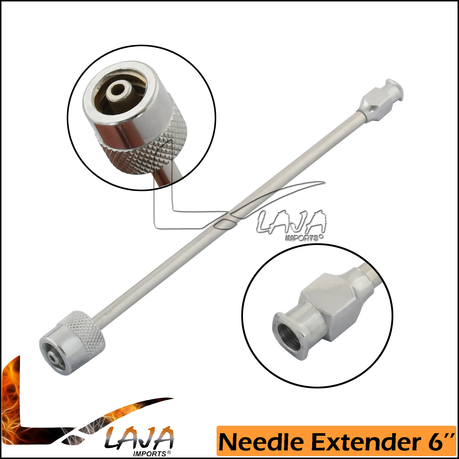 Needle Extender, 6″ (15.2 cm), Cervical Block, Luer Lock Stainless Steel DS-1372
