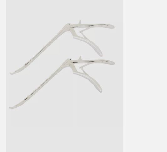 Lot Of 2 Pcs Bayonet Kerrison Rongeurs 45° Curved Up 2mm,3mm Surgical Instrument