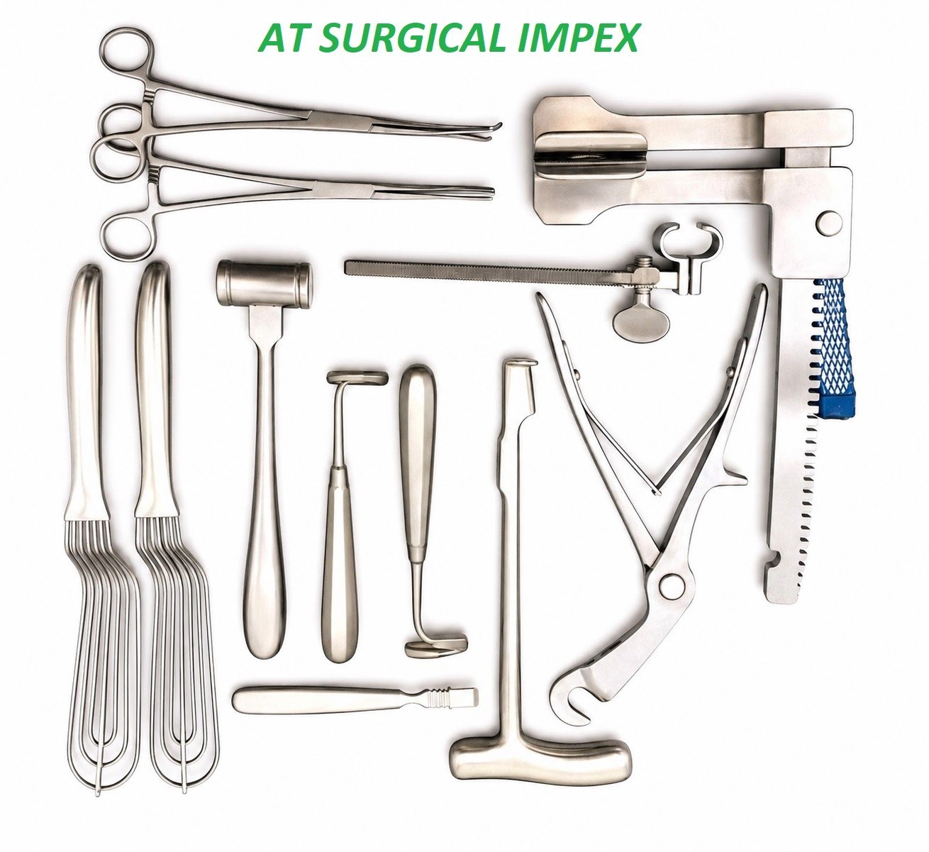 Basic Thoracotomy Surgery Instruments Set 12 Pcs Surgical Tool Kit CE