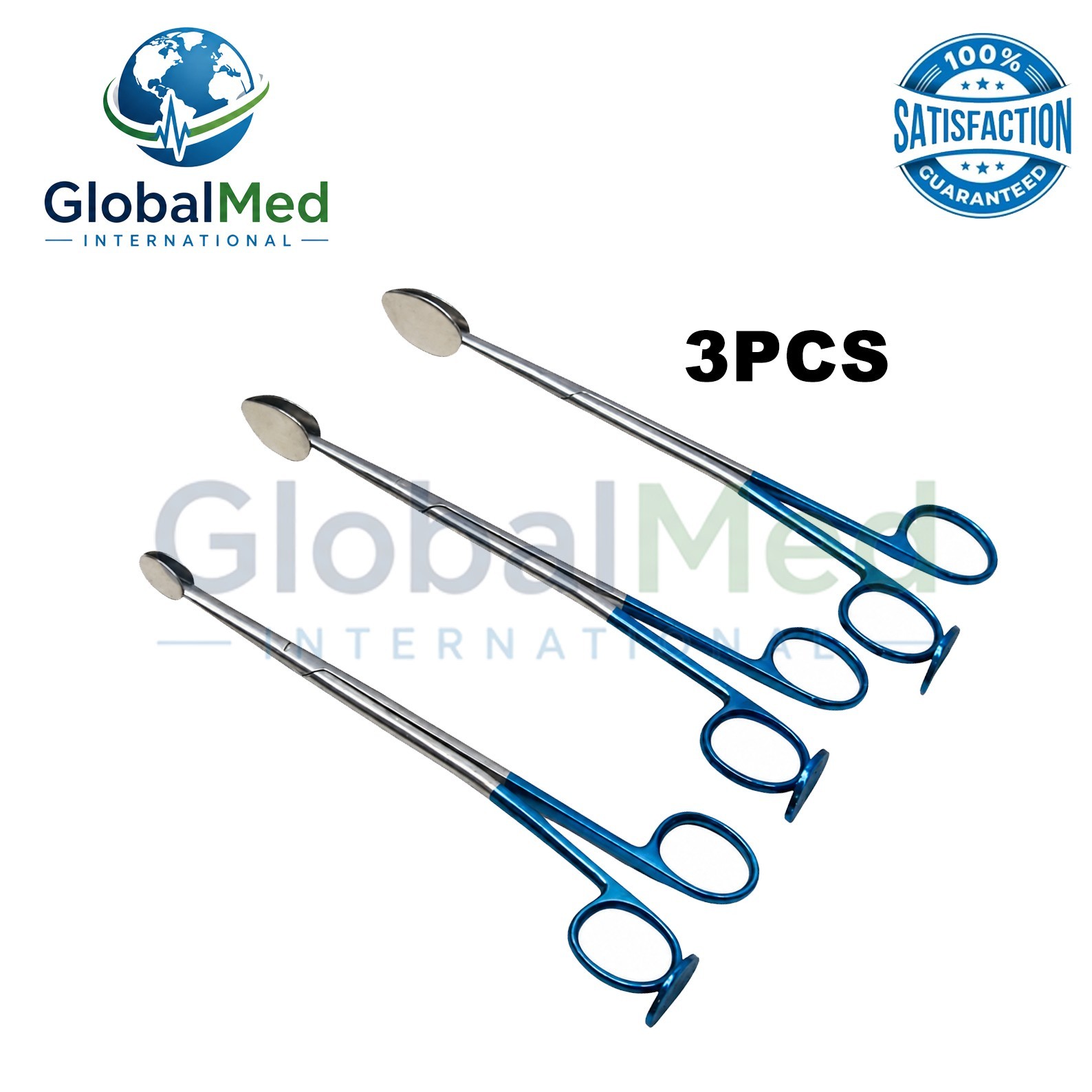 Trepsat Facial Flap Dissector Scissor T.C + SUPERCUT 18cm Set of 3 Pcs Premium