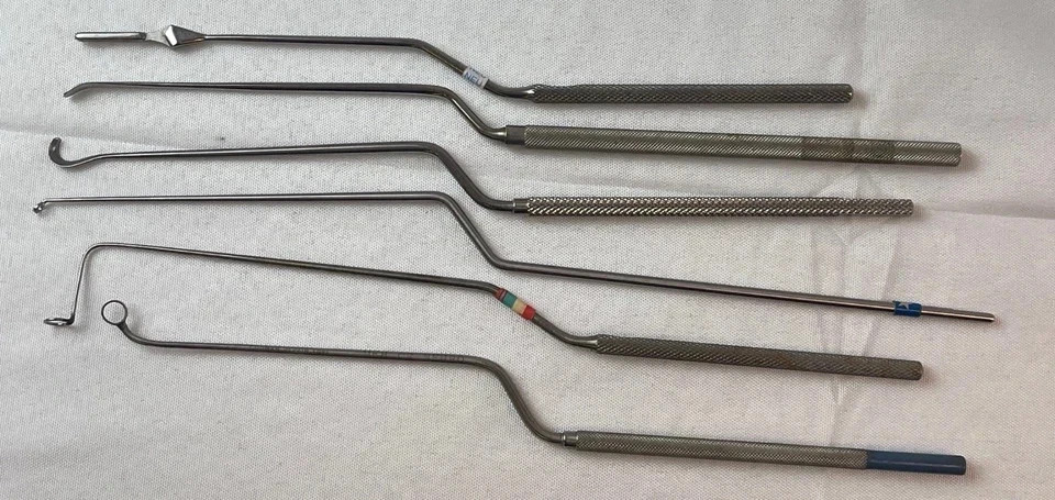 Set of 18 Codman Mizuho Aesculap Transsphenoidal Dissector Instrument Set w Case