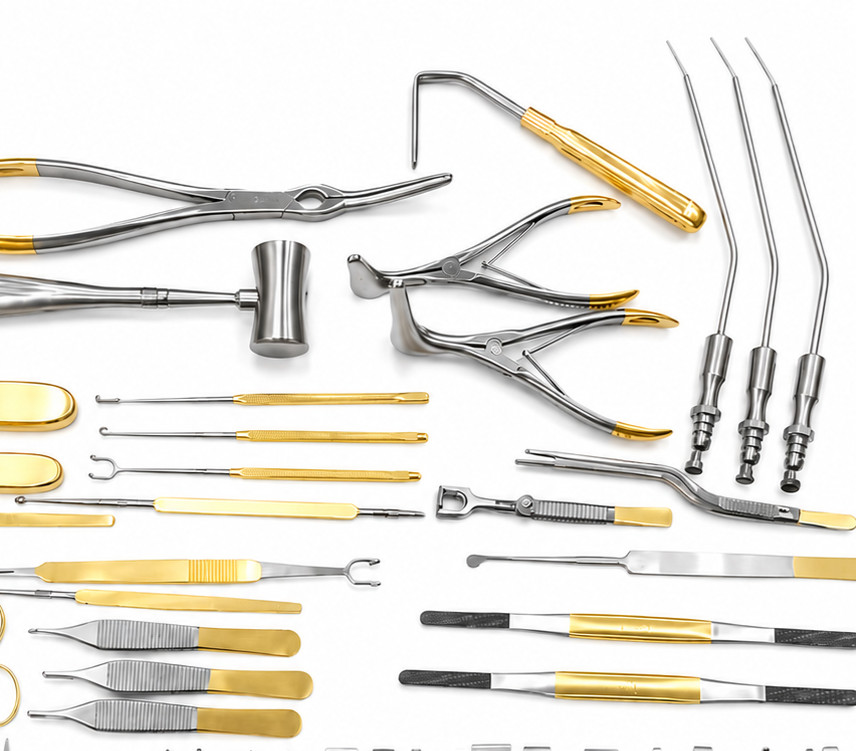 Rhinoplasty Instruments Set 50 PCS ENT Nose Surgery Tools Plastic Surgical Kit